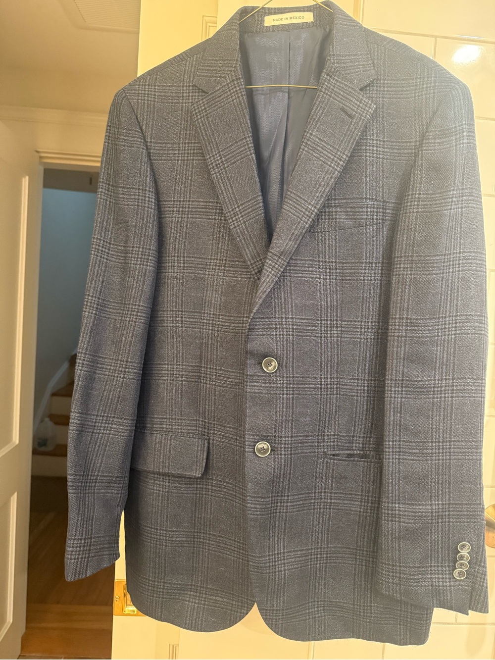 Joseph Abboud Signature Men’s Tailored Fit Blazer — 39R - linen/wood tweed